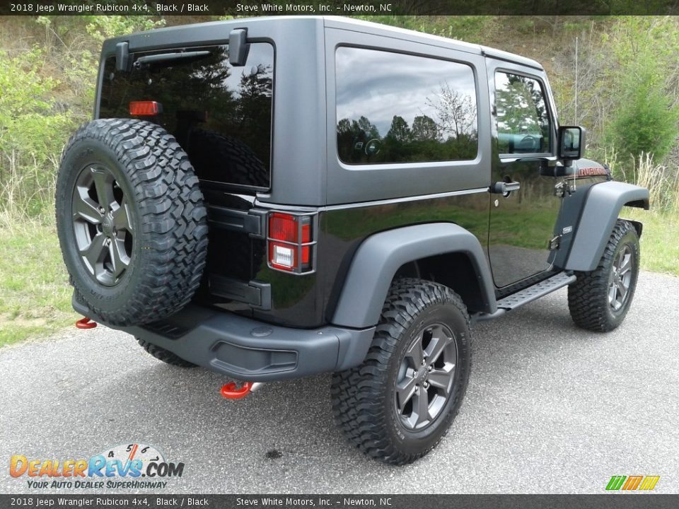 2018 Jeep Wrangler Rubicon 4x4 Black / Black Photo #6