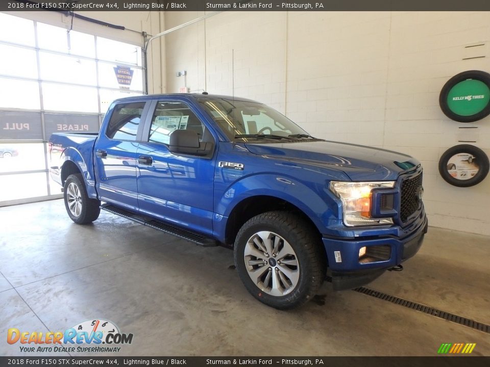 2018 Ford F150 STX SuperCrew 4x4 Lightning Blue / Black Photo #1