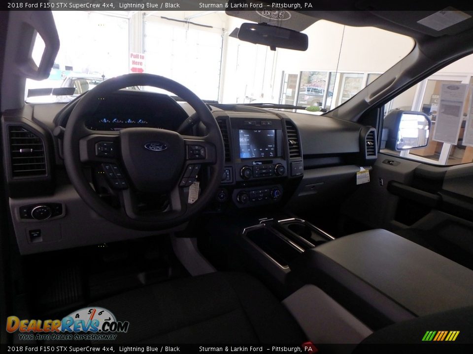 2018 Ford F150 STX SuperCrew 4x4 Lightning Blue / Black Photo #8