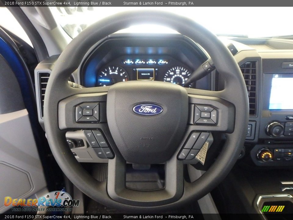 2018 Ford F150 STX SuperCrew 4x4 Lightning Blue / Black Photo #14