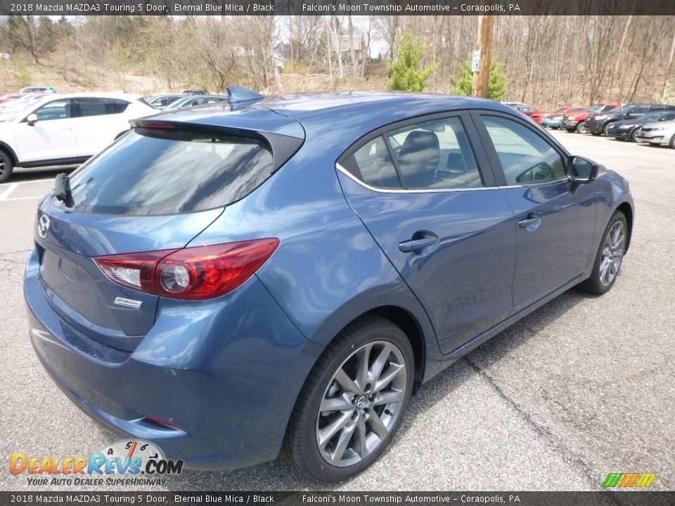 2018 Mazda MAZDA3 Touring 5 Door Eternal Blue Mica / Black Photo #2