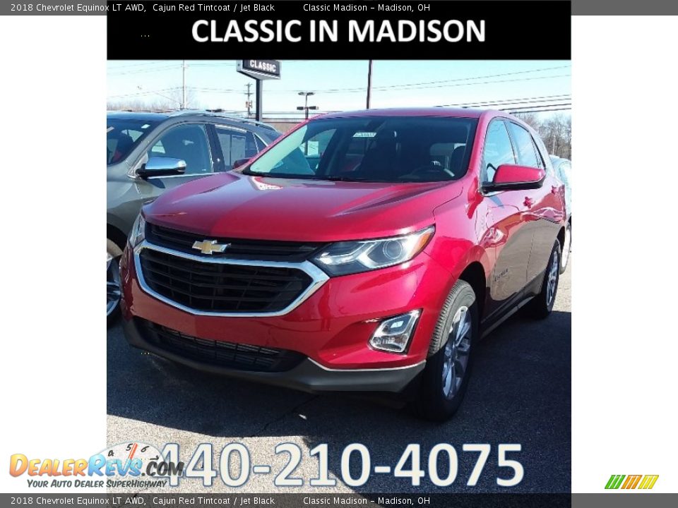 2018 Chevrolet Equinox LT AWD Cajun Red Tintcoat / Jet Black Photo #1