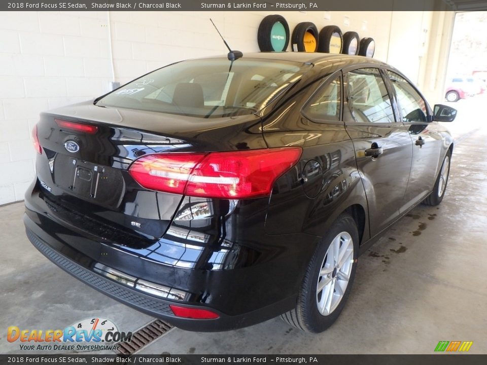 2018 Ford Focus SE Sedan Shadow Black / Charcoal Black Photo #2