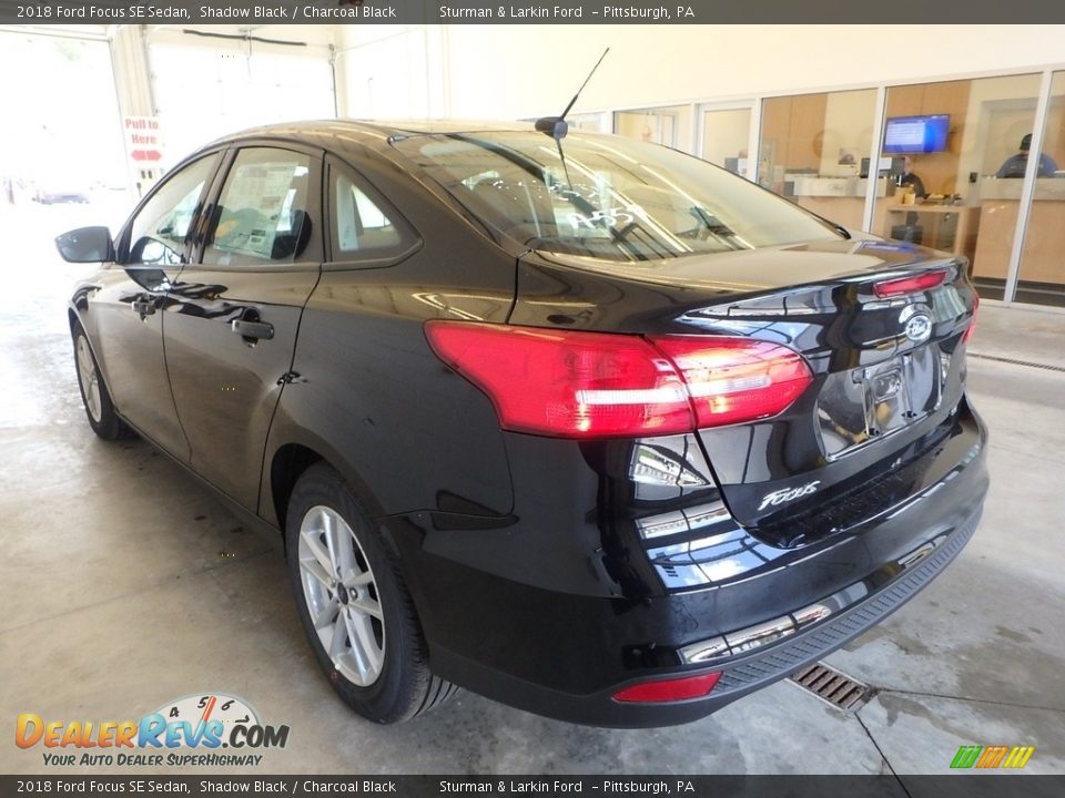 2018 Ford Focus SE Sedan Shadow Black / Charcoal Black Photo #3