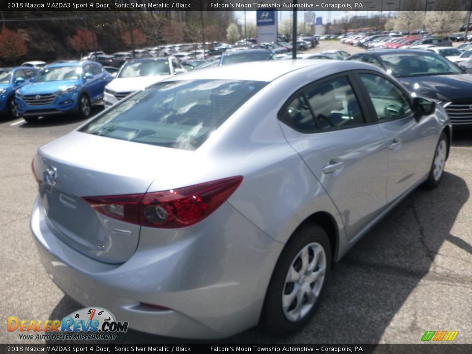 2018 Mazda MAZDA3 Sport 4 Door Sonic Silver Metallic / Black Photo #2