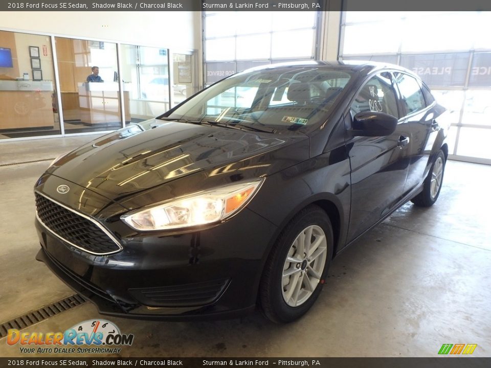 2018 Ford Focus SE Sedan Shadow Black / Charcoal Black Photo #4