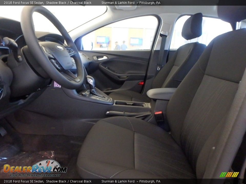 2018 Ford Focus SE Sedan Shadow Black / Charcoal Black Photo #6
