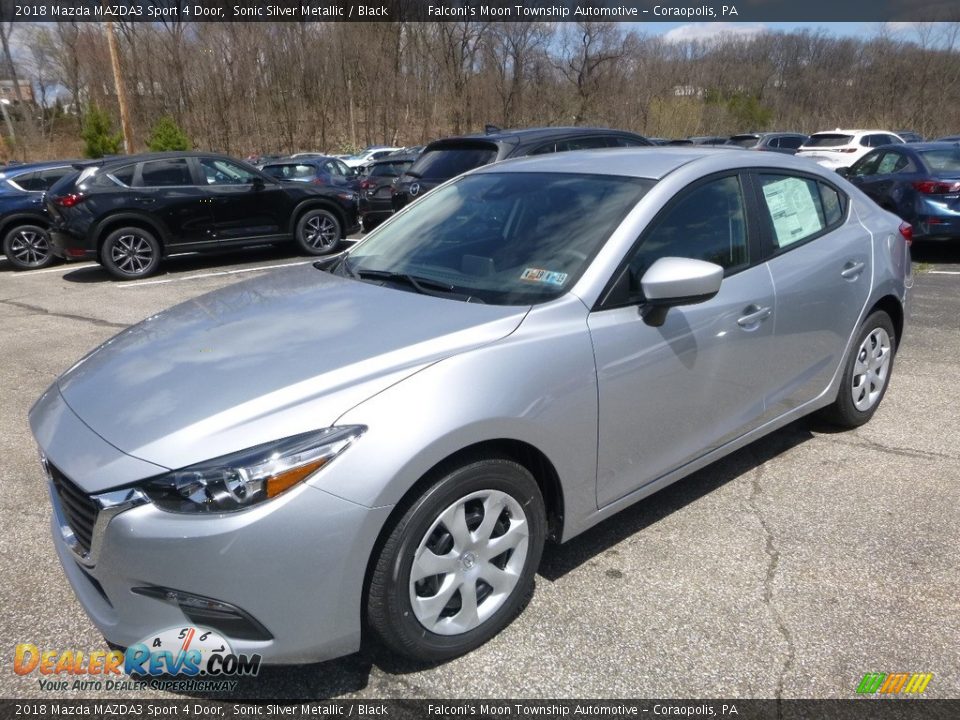 2018 Mazda MAZDA3 Sport 4 Door Sonic Silver Metallic / Black Photo #5