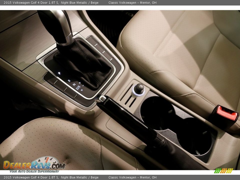 2015 Volkswagen Golf 4 Door 1.8T S Night Blue Metallic / Beige Photo #12