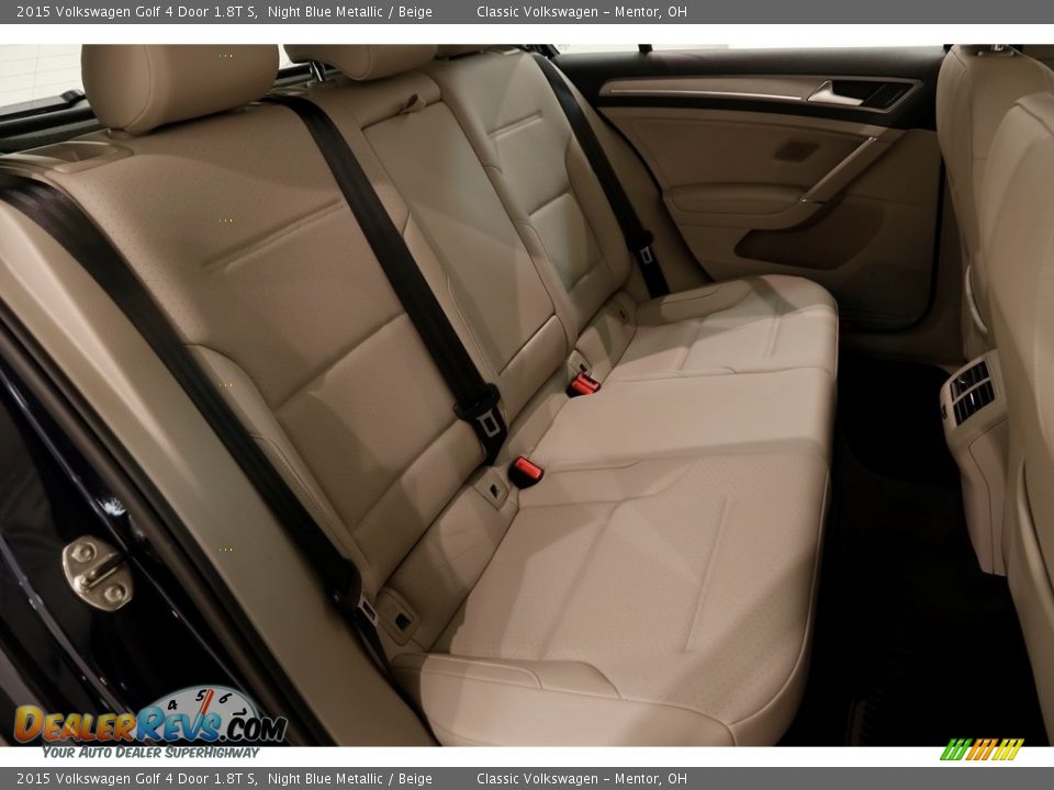 2015 Volkswagen Golf 4 Door 1.8T S Night Blue Metallic / Beige Photo #15