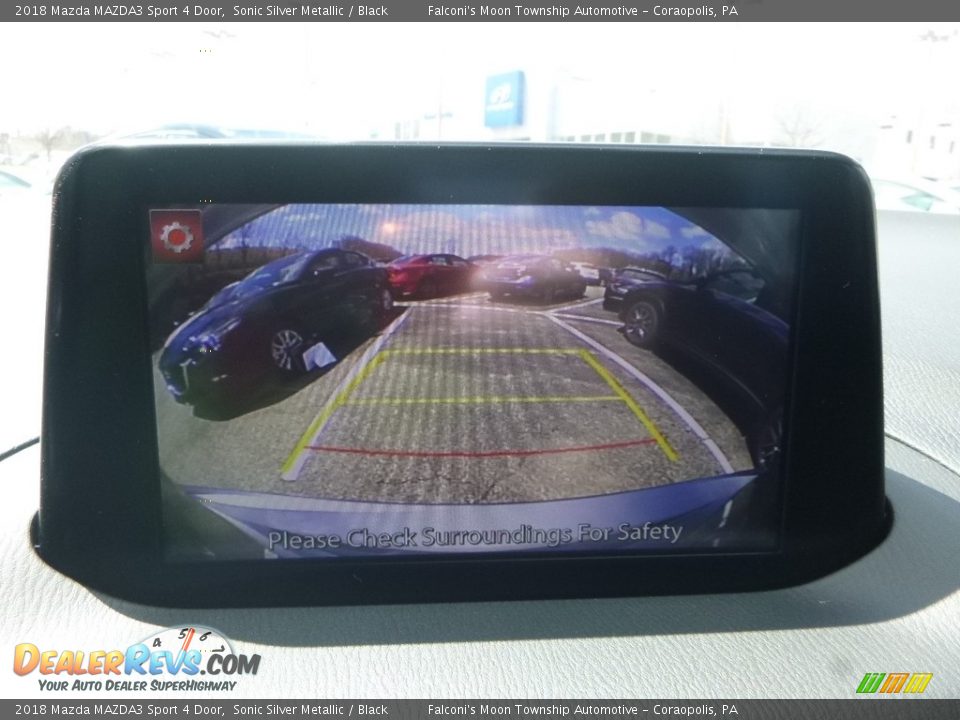 2018 Mazda MAZDA3 Sport 4 Door Sonic Silver Metallic / Black Photo #15