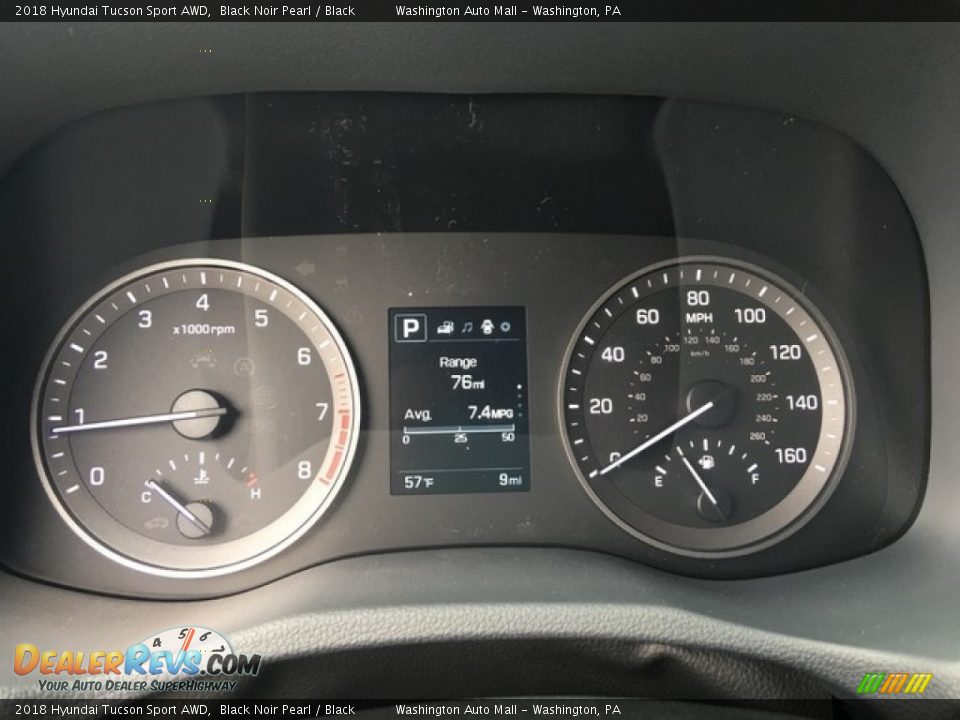 2018 Hyundai Tucson Sport AWD Gauges Photo #12