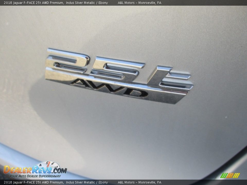 2018 Jaguar F-PACE 25t AWD Premium Indus Silver Metallic / Ebony Photo #4