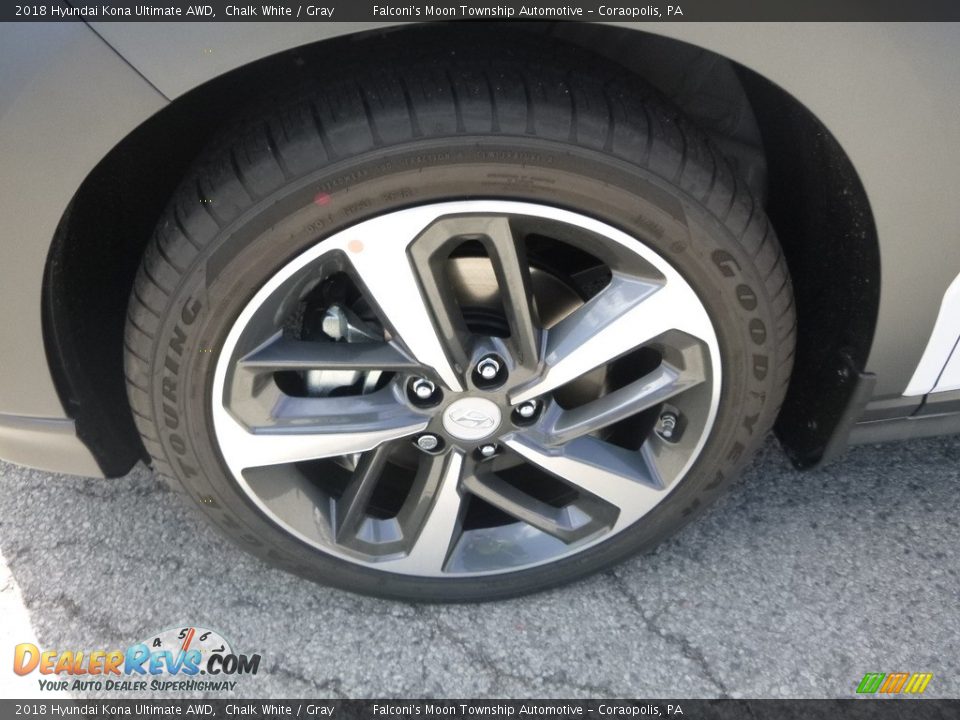 2018 Hyundai Kona Ultimate AWD Chalk White / Gray Photo #7