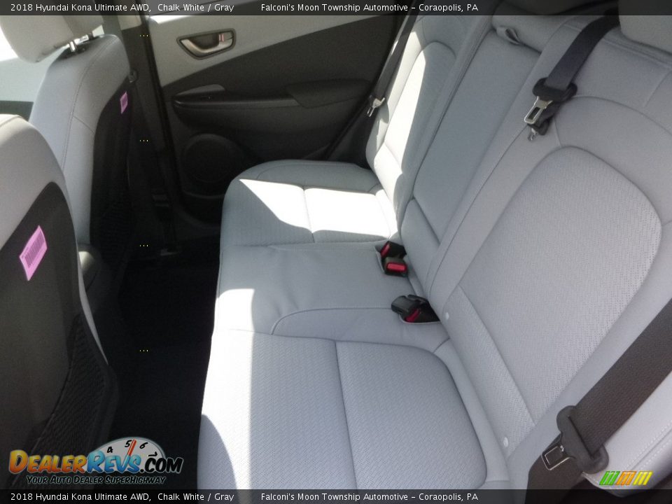 2018 Hyundai Kona Ultimate AWD Chalk White / Gray Photo #9