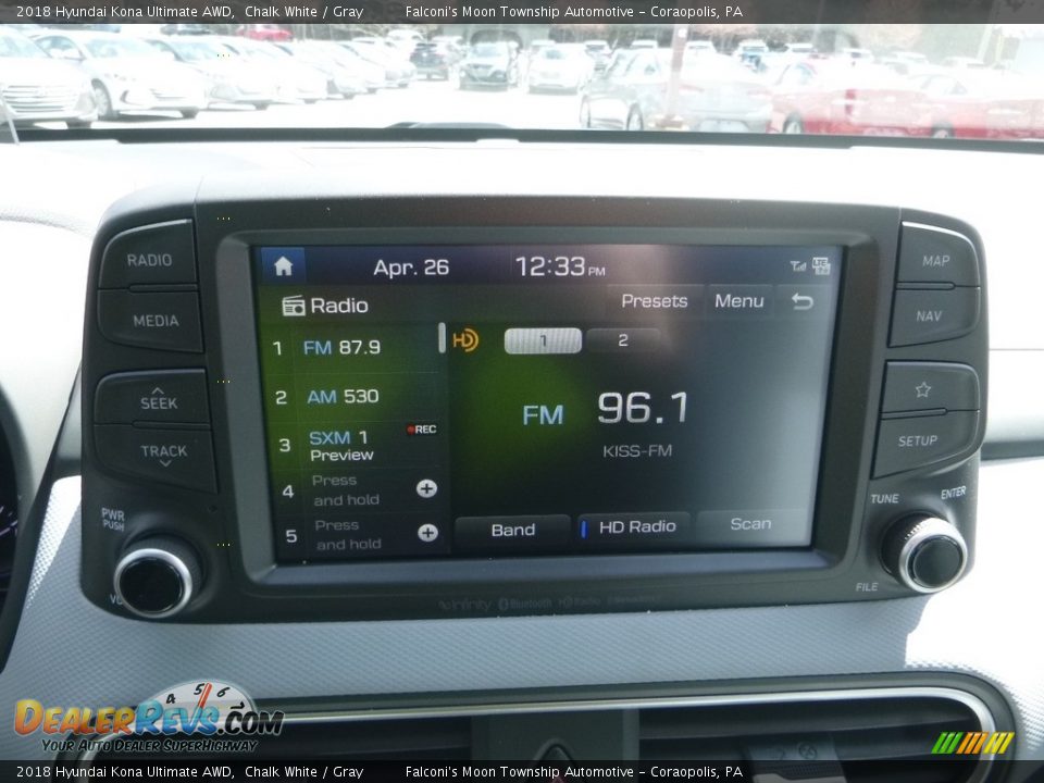 2018 Hyundai Kona Ultimate AWD Chalk White / Gray Photo #14