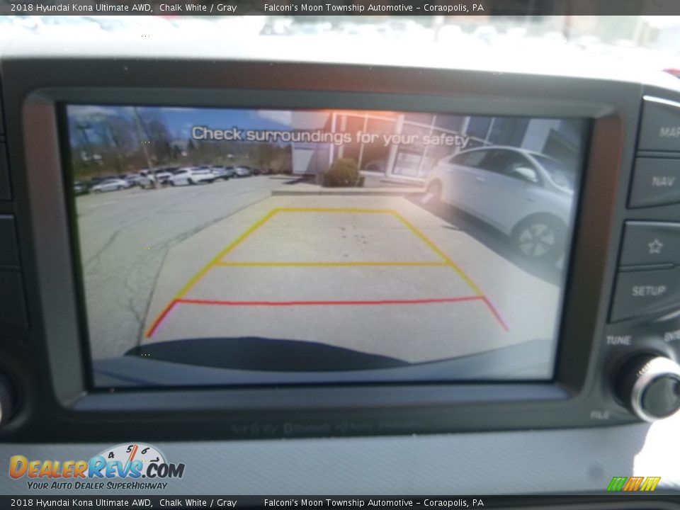 2018 Hyundai Kona Ultimate AWD Chalk White / Gray Photo #15