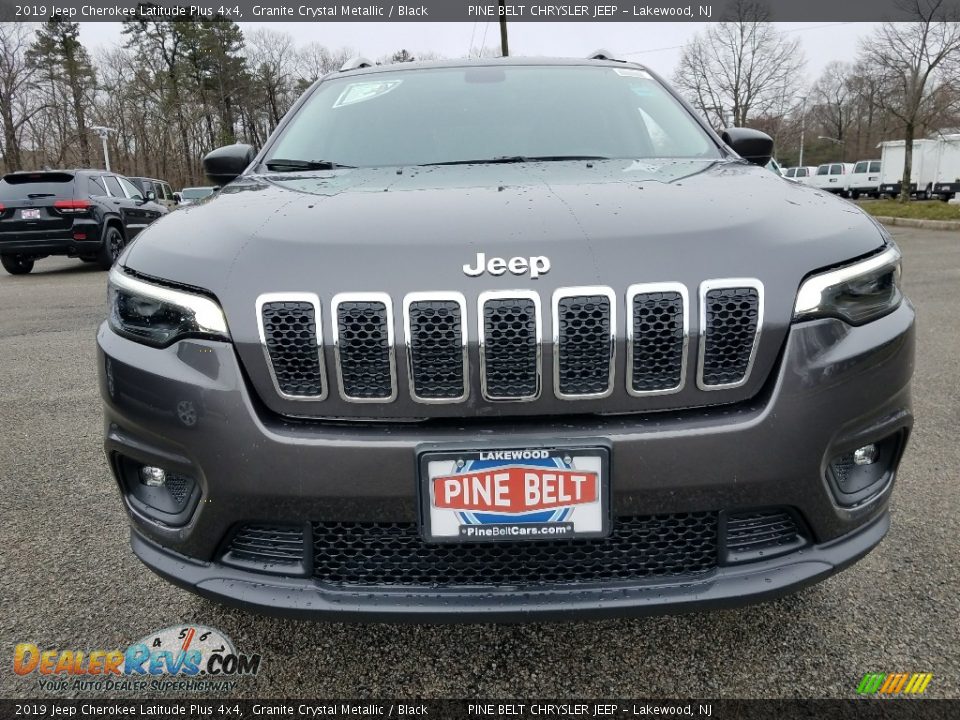 2019 Jeep Cherokee Latitude Plus 4x4 Granite Crystal Metallic / Black Photo #2