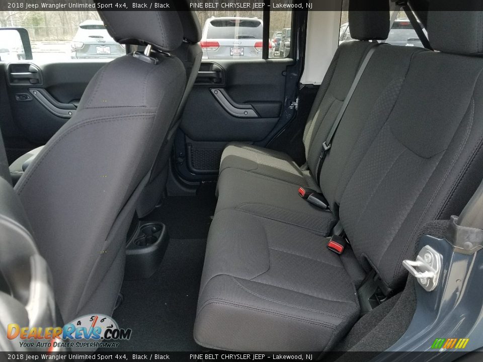 2018 Jeep Wrangler Unlimited Sport 4x4 Black / Black Photo #6