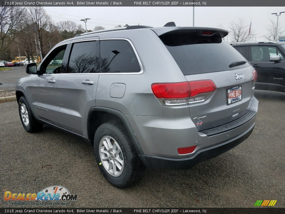 2018 Jeep Grand Cherokee Laredo 4x4 Billet Silver Metallic / Black Photo #4