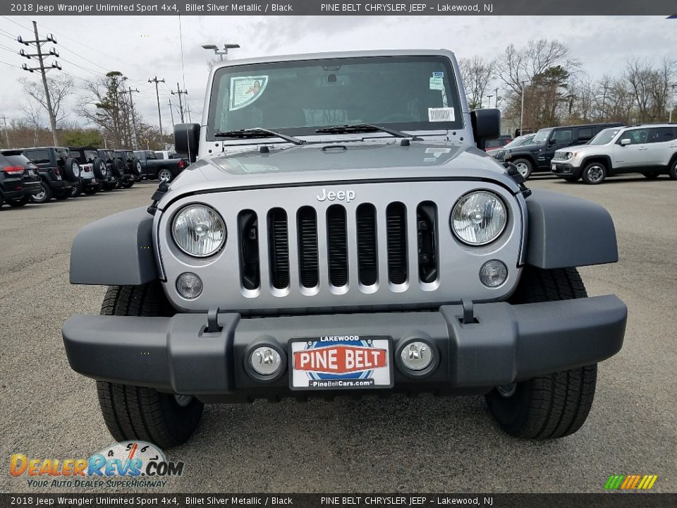 2018 Jeep Wrangler Unlimited Sport 4x4 Billet Silver Metallic / Black Photo #2