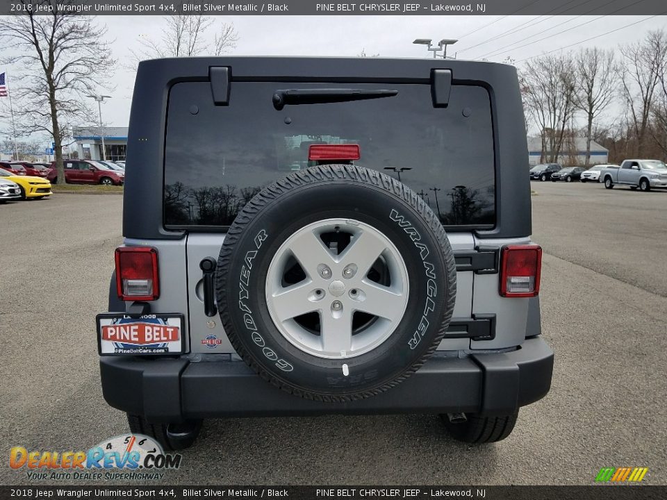 2018 Jeep Wrangler Unlimited Sport 4x4 Billet Silver Metallic / Black Photo #5