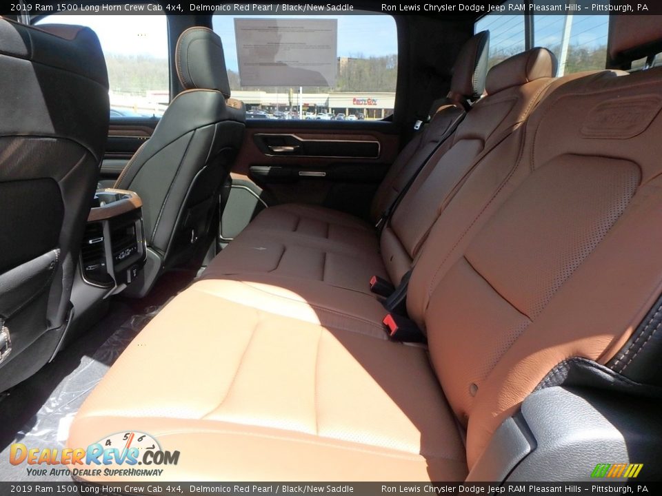 2019 Ram 1500 Long Horn Crew Cab 4x4 Delmonico Red Pearl / Black/New Saddle Photo #11