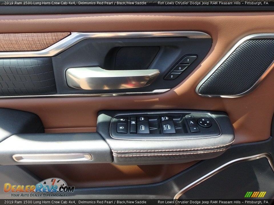 Door Panel of 2019 Ram 1500 Long Horn Crew Cab 4x4 Photo #13