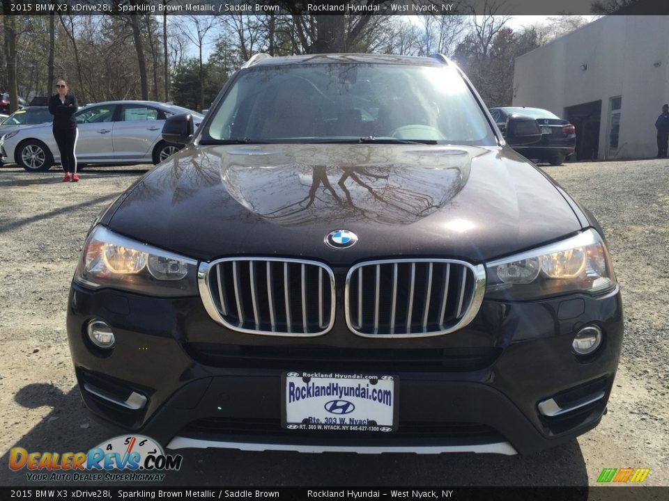 2015 BMW X3 xDrive28i Sparkling Brown Metallic / Saddle Brown Photo #2