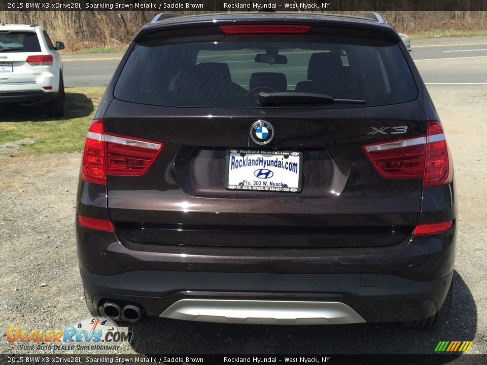 2015 BMW X3 xDrive28i Sparkling Brown Metallic / Saddle Brown Photo #5