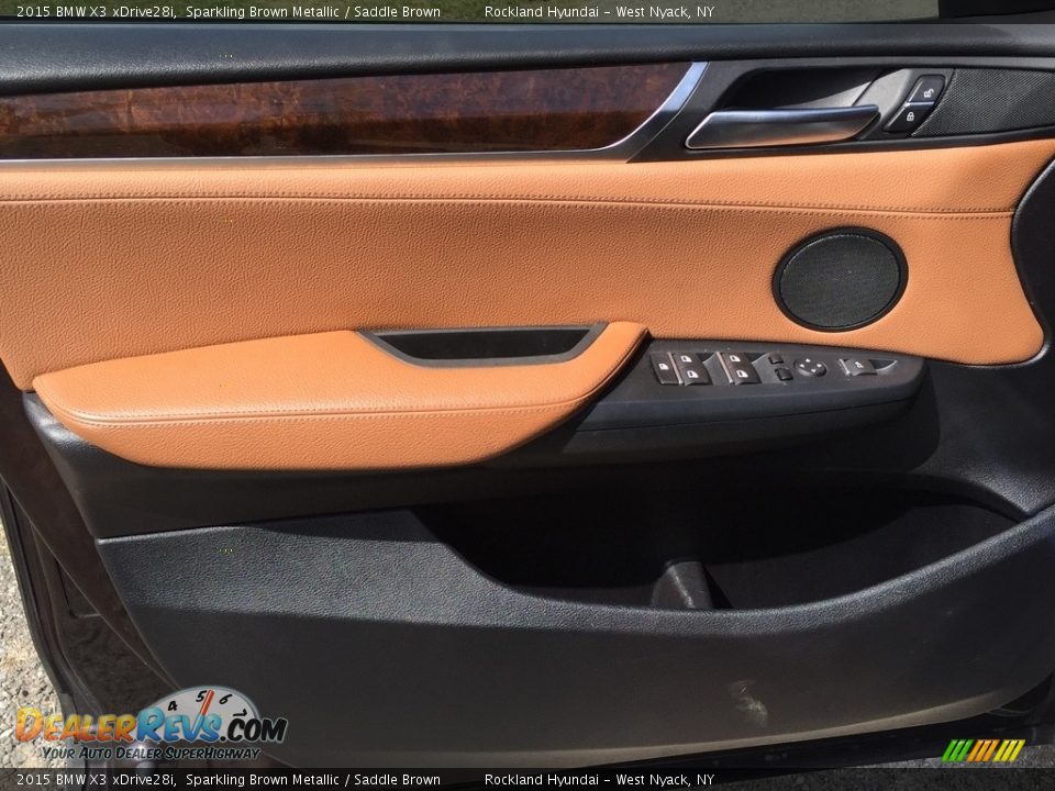 2015 BMW X3 xDrive28i Sparkling Brown Metallic / Saddle Brown Photo #8
