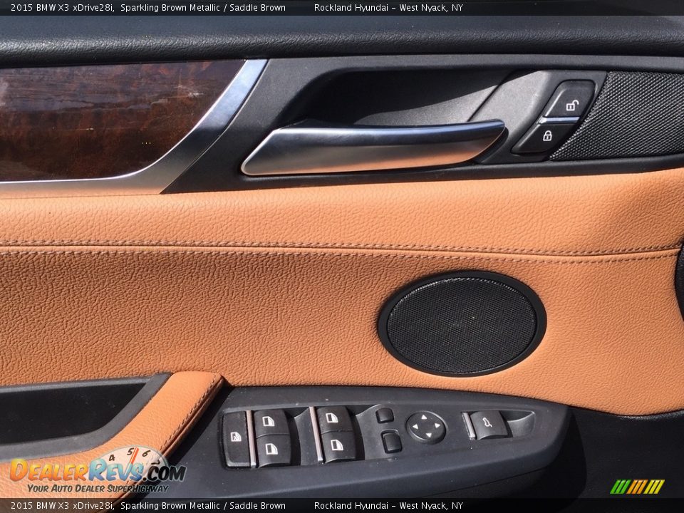 2015 BMW X3 xDrive28i Sparkling Brown Metallic / Saddle Brown Photo #9