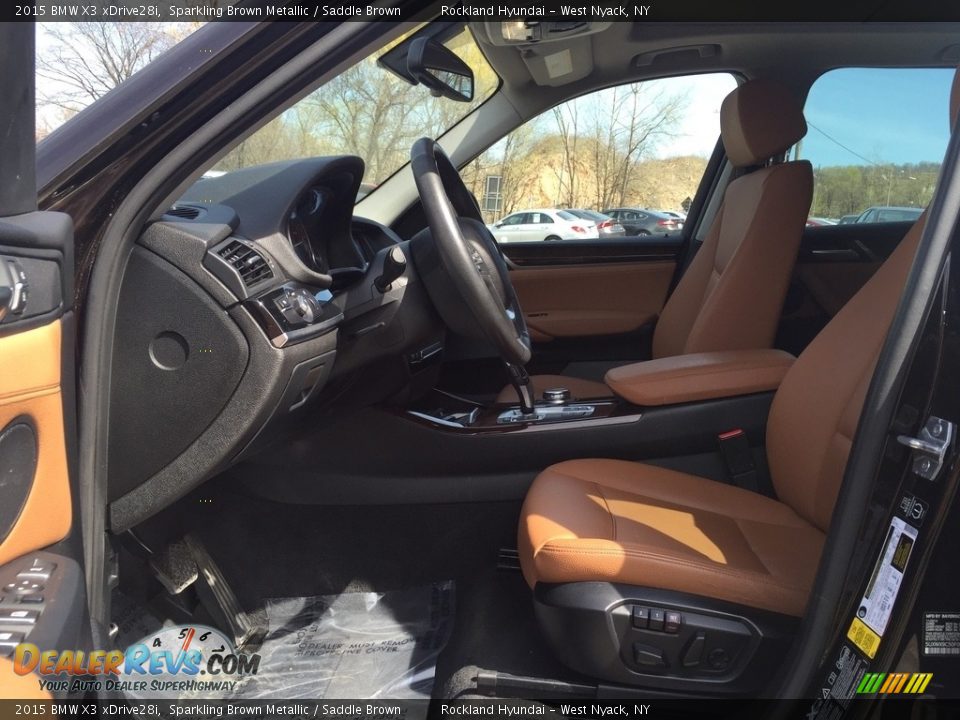 2015 BMW X3 xDrive28i Sparkling Brown Metallic / Saddle Brown Photo #11
