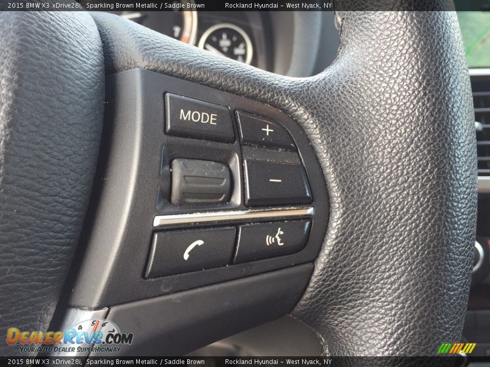 2015 BMW X3 xDrive28i Sparkling Brown Metallic / Saddle Brown Photo #19