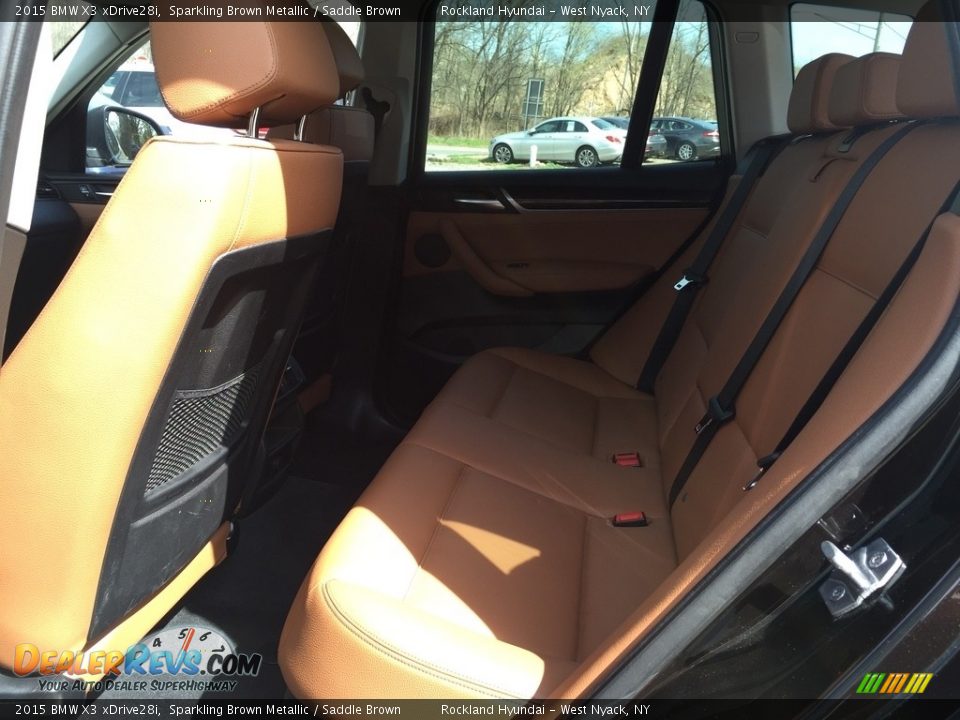 2015 BMW X3 xDrive28i Sparkling Brown Metallic / Saddle Brown Photo #21