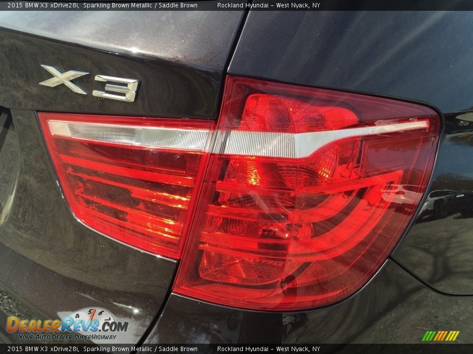 2015 BMW X3 xDrive28i Sparkling Brown Metallic / Saddle Brown Photo #23