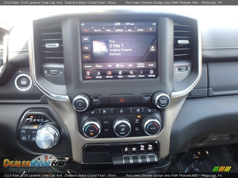Controls of 2019 Ram 1500 Laramie Crew Cab 4x4 Photo #17
