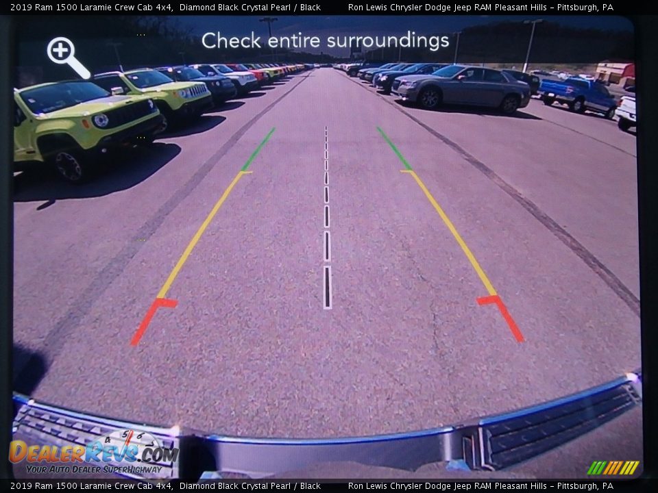 2019 Ram 1500 Laramie Crew Cab 4x4 Diamond Black Crystal Pearl / Black Photo #18