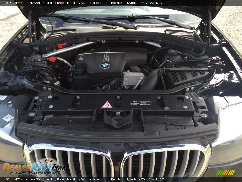 2015 BMW X3 xDrive28i Sparkling Brown Metallic / Saddle Brown Photo #30