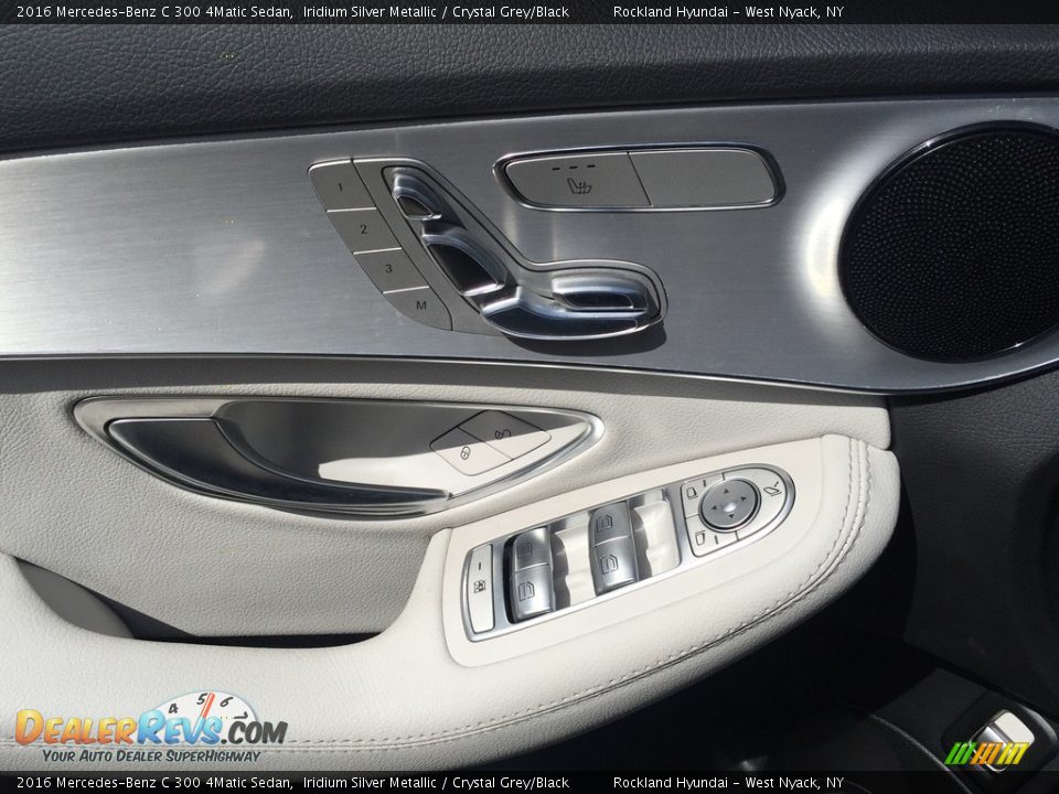 2016 Mercedes-Benz C 300 4Matic Sedan Iridium Silver Metallic / Crystal Grey/Black Photo #9
