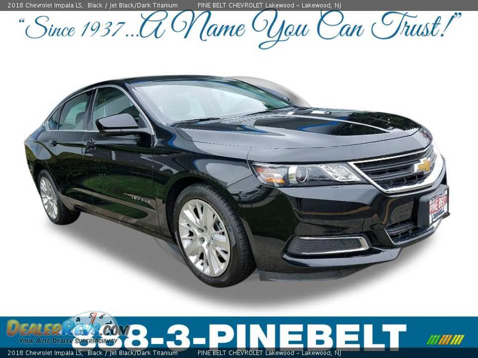 2018 Chevrolet Impala LS Black / Jet Black/Dark Titanium Photo #1