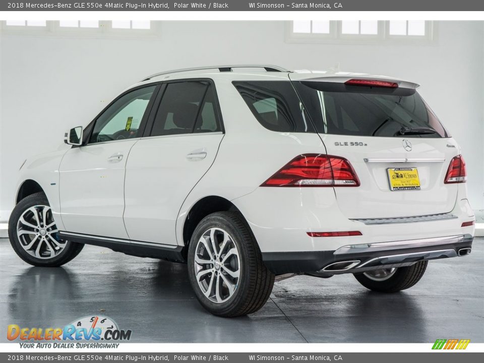 2018 Mercedes-Benz GLE 550e 4Matic Plug-In Hybrid Polar White / Black Photo #3