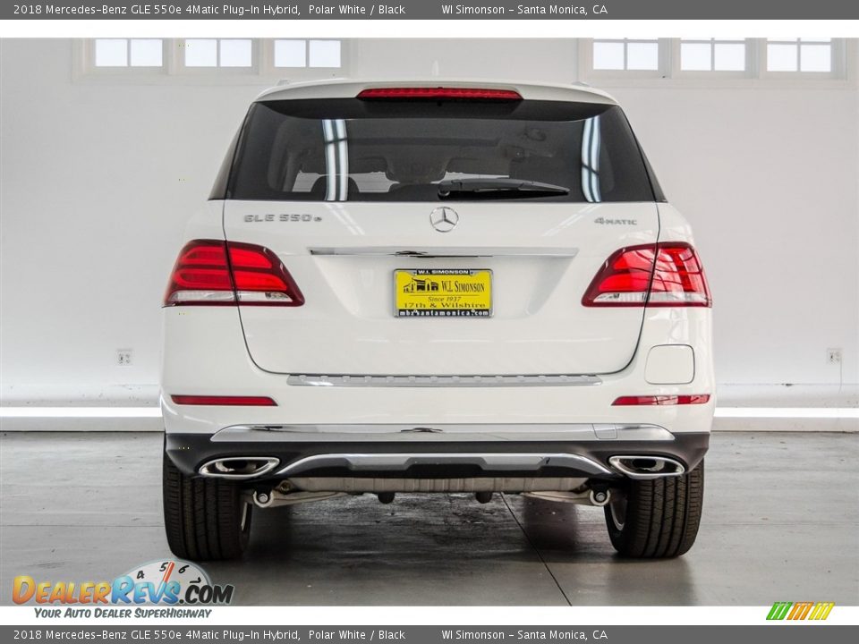 2018 Mercedes-Benz GLE 550e 4Matic Plug-In Hybrid Polar White / Black Photo #4