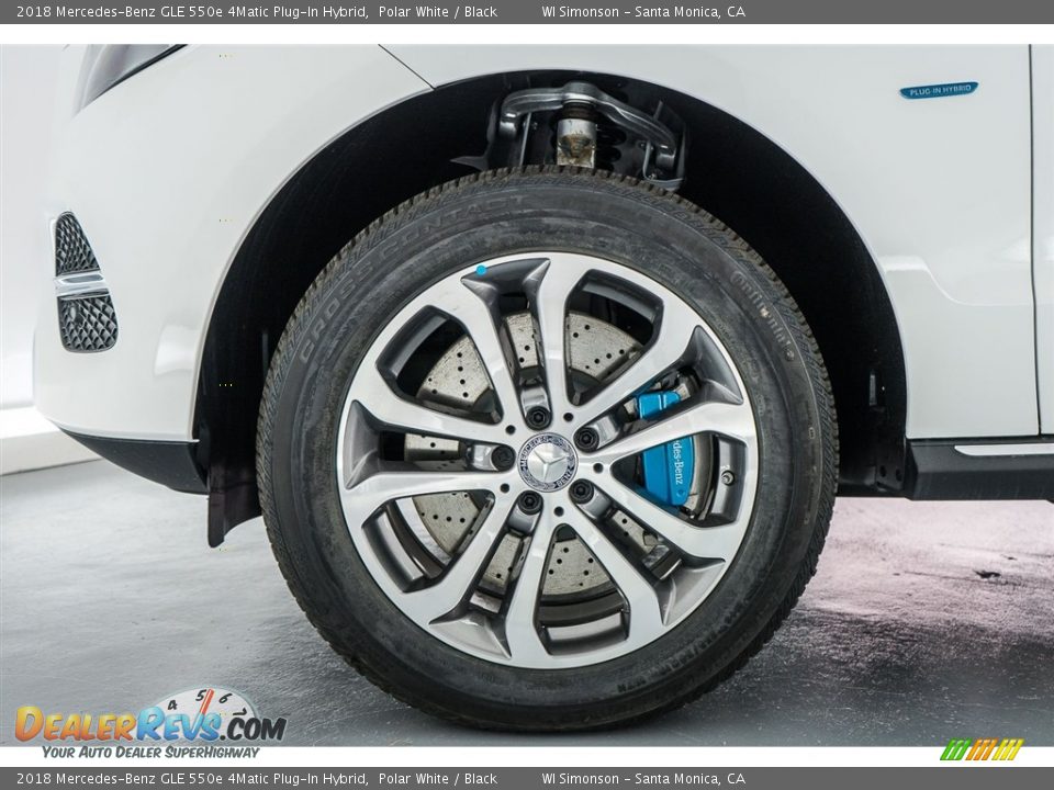 2018 Mercedes-Benz GLE 550e 4Matic Plug-In Hybrid Polar White / Black Photo #9