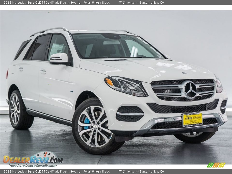 2018 Mercedes-Benz GLE 550e 4Matic Plug-In Hybrid Polar White / Black Photo #12