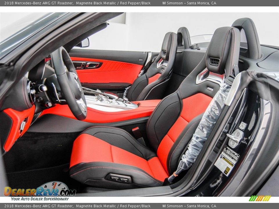 Red Pepper/Black Interior - 2018 Mercedes-Benz AMG GT Roadster Photo #18