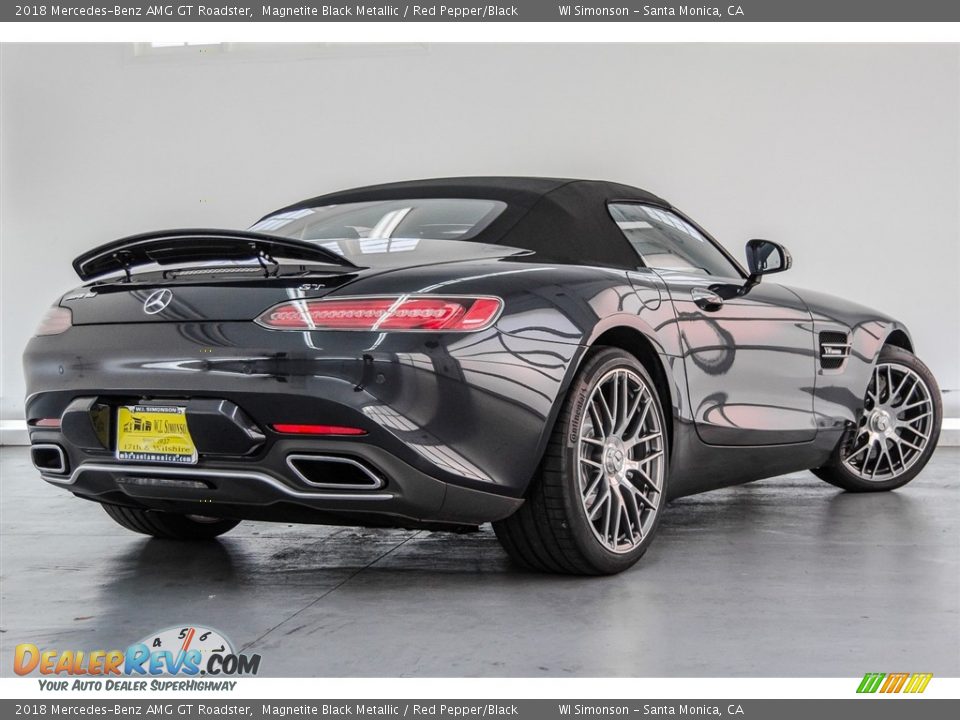 2018 Mercedes-Benz AMG GT Roadster Magnetite Black Metallic / Red Pepper/Black Photo #19