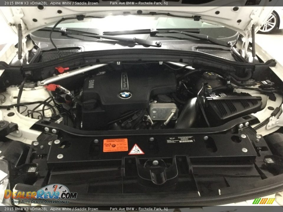 2015 BMW X3 xDrive28i Alpine White / Saddle Brown Photo #30
