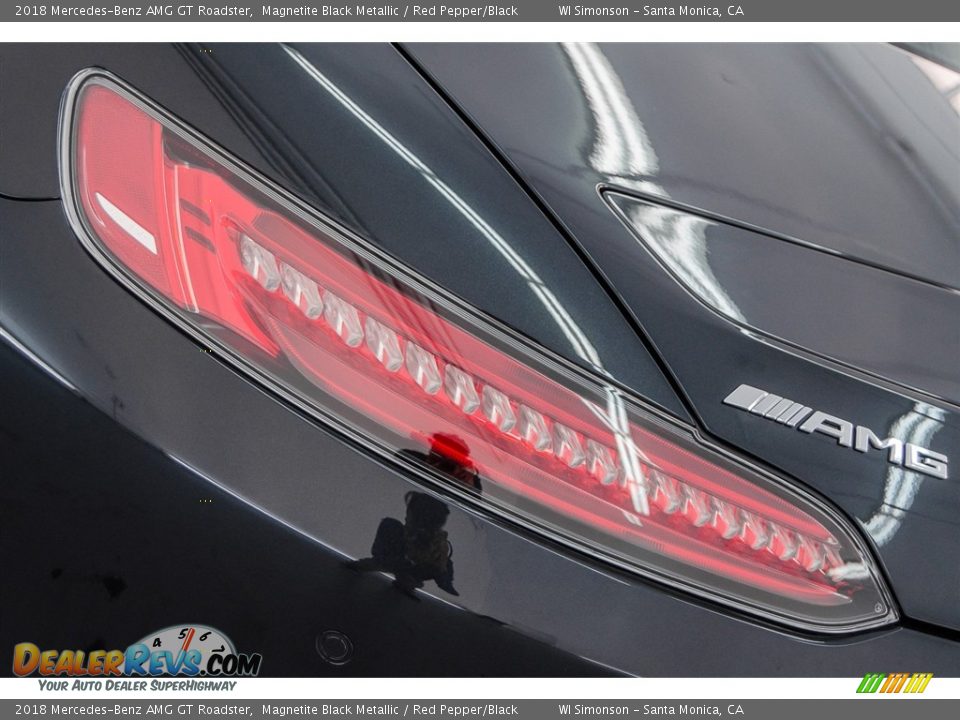 2018 Mercedes-Benz AMG GT Roadster Magnetite Black Metallic / Red Pepper/Black Photo #24