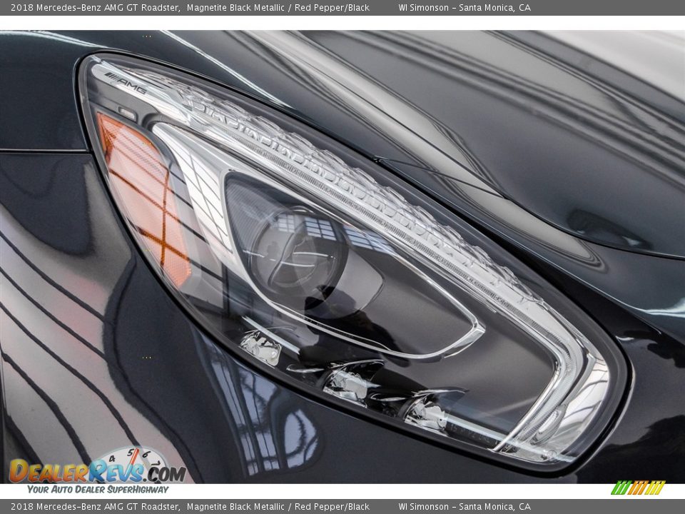 2018 Mercedes-Benz AMG GT Roadster Magnetite Black Metallic / Red Pepper/Black Photo #31